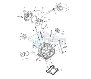 YBR 250 drawing CYLINDER HEAD