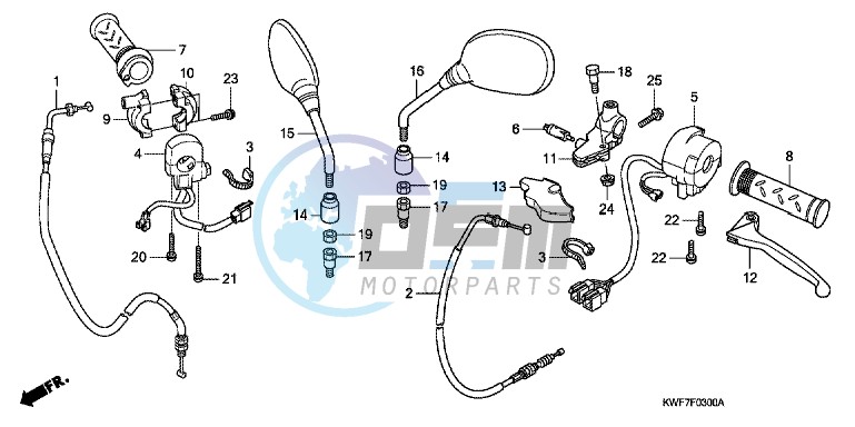 HANDLE LEVER/SWITCH/CABLE