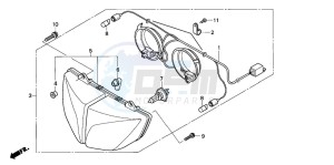 CBF600NA drawing HEADLIGHT (CBF600S/SA)