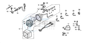 TRX350FM FOURTRAX 350 4X4 drawing STOP LIGHT SET