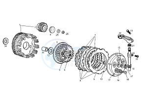 SENDA R DRD RACING LTD - 50 cc drawing CLUTCH