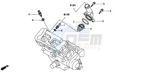 CB900F CB900 HORNET drawing THERMOSTAT