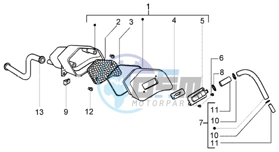 Secondairy air box