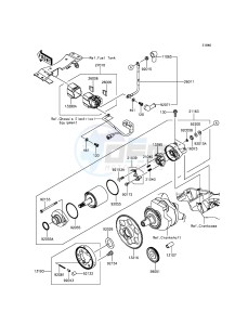 NINJA_300_ABS EX300BDF XX (EU ME A(FRICA) drawing Starter Motor