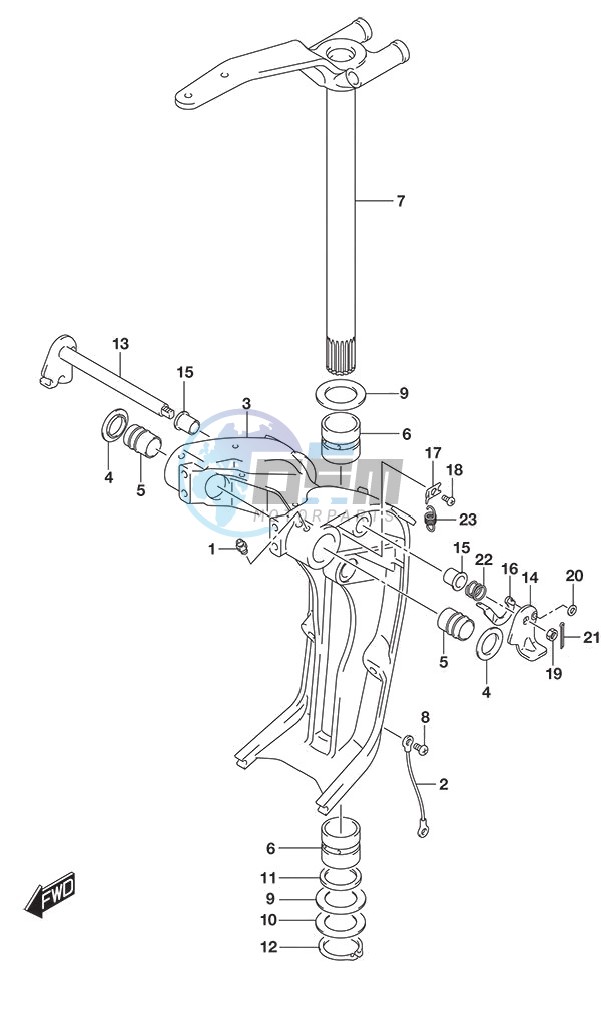 Swivel Bracket w/Transom (X or XX)