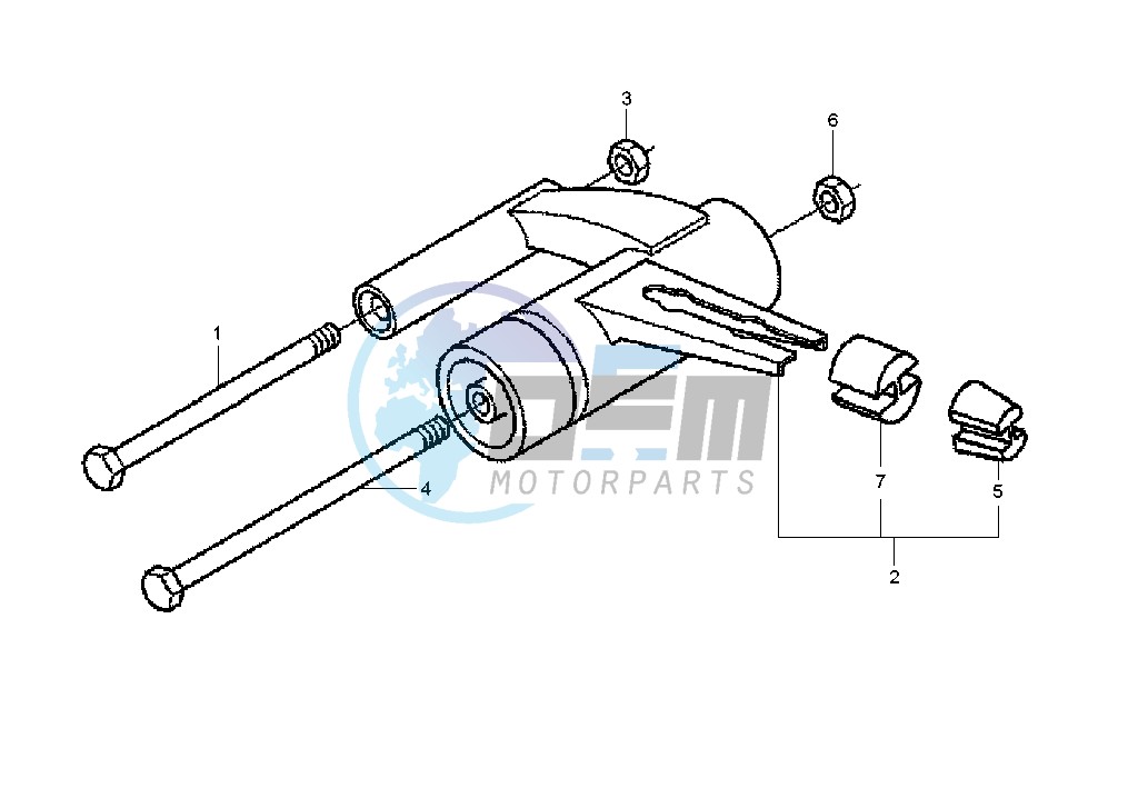 Swinging arm