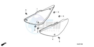 CRF80F9 Australia - (U) drawing SIDE COVER