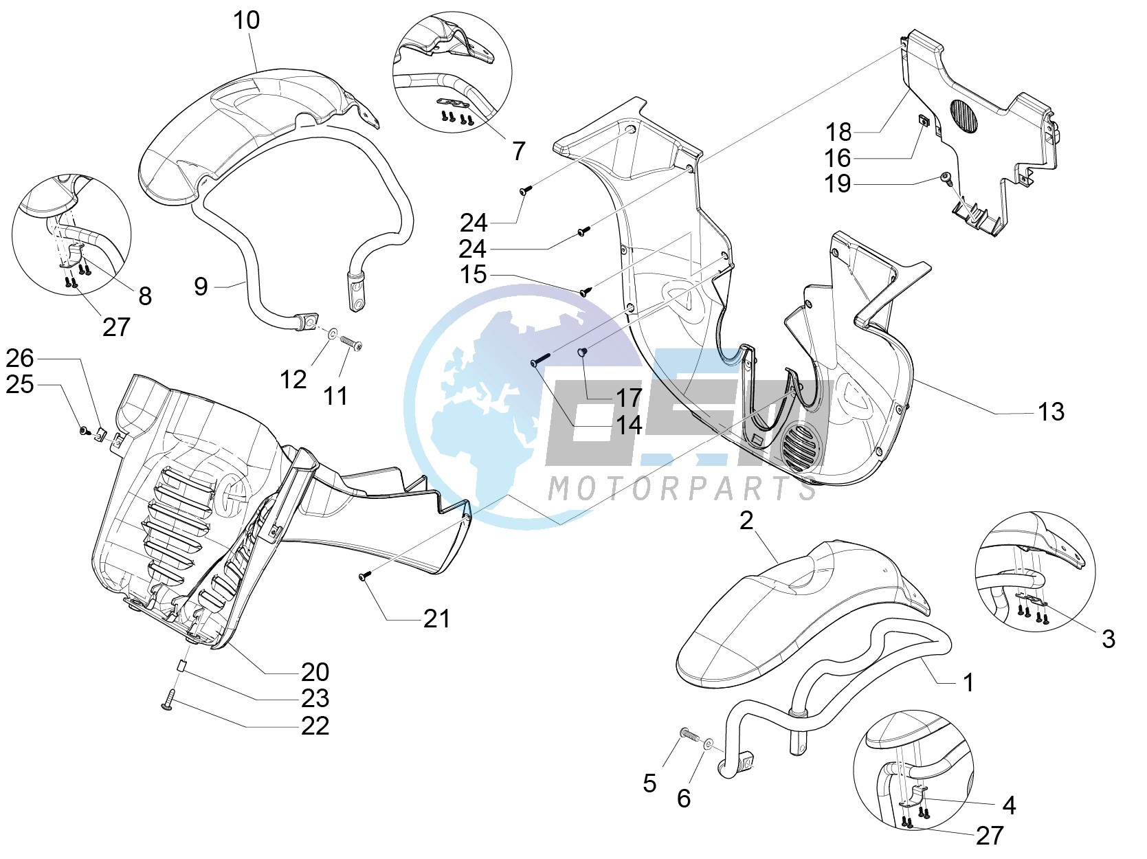 Wheel huosing - Mudguard