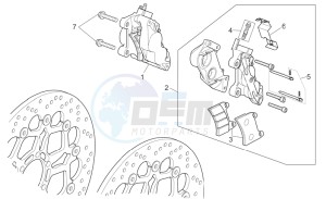 1200 Sport 8V drawing Front brake caliper