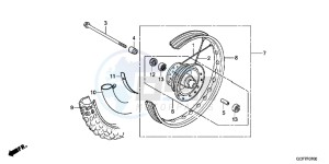 CRF70FC drawing FRONT WHEEL