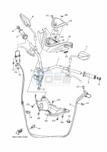 YP125RA XMAX 125 ABS (B9Y4) drawing STAND & FOOTREST 2