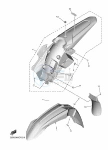 YZ250F (BSB2) drawing FENDER