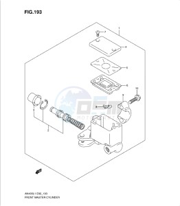 AN400Z drawing FRONT MASTER CYLINDER (AN400L1 E2)