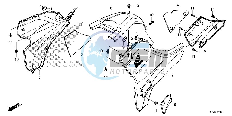 SIDE COVER/TANK COVER