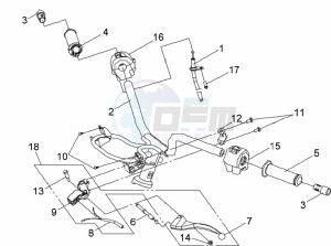 JET SPORT X R 50 drawing HANDLEBAR - SCHAKELAAR