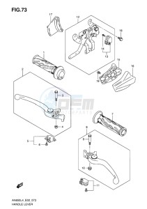 AN650Z ABS BURGMAN EXECUTIVE EU drawing HANDLE LEVER