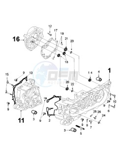 TWEET 50 VA X drawing CRANKCASE