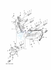 YZF320-A YZF-R3 (B7PD) drawing HEADLIGHT