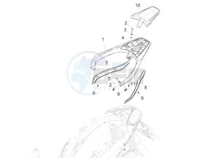 MEDLEY 150 4T IE ABS E3 2020 (APAC) drawing Rear luggage rack