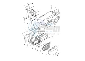 XC VERSITY 300 drawing CRANKCASE COVER