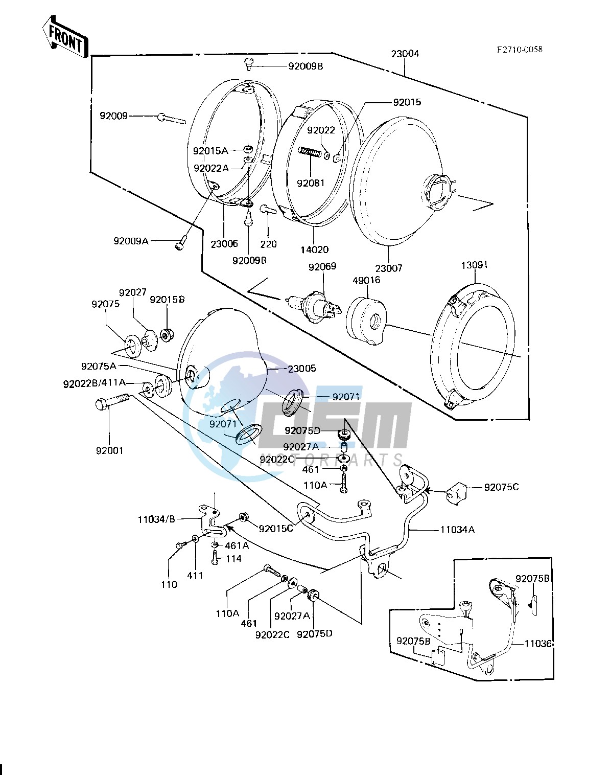 HEADLIGHT -- KZ750-H2_H3- -