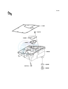 ER-6n ABS ER650DBF XX (EU ME A(FRICA) drawing Oil Pan