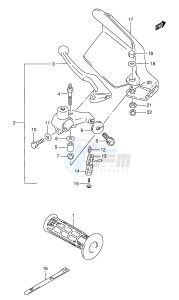 DR800S (E4) drawing LEFT HANDLE LEVER