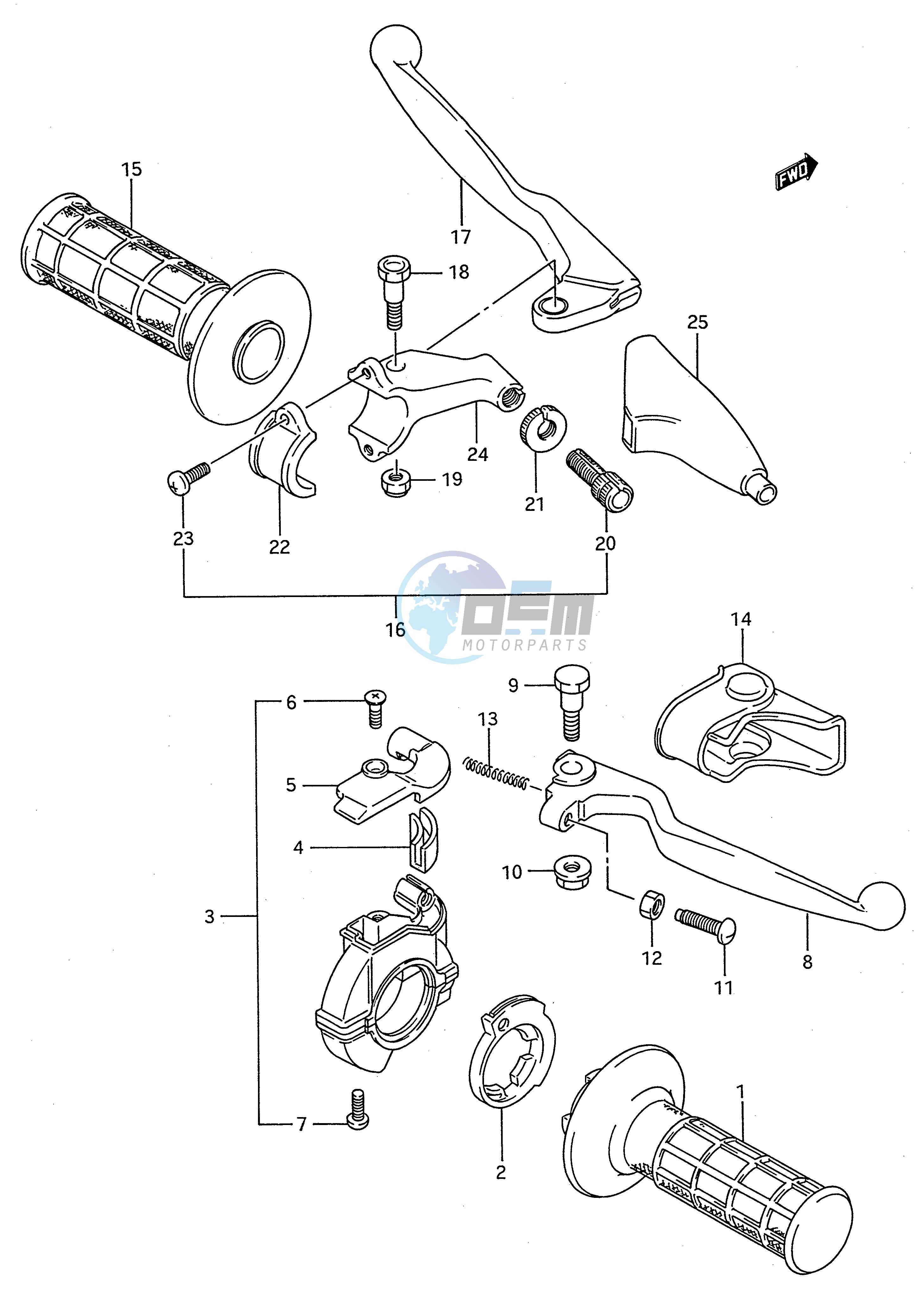 HANDLE SWITCH (MODEL K L M N P R S)