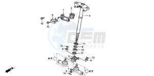 TRX650FA drawing STEERING SHAFT