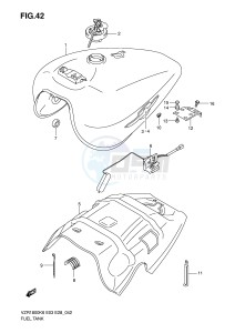 VZR1800 (E3-E28) INTRUDER drawing FUEL TANK (VZR1800K6 K7)