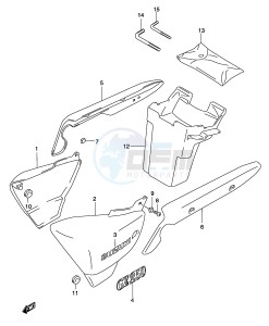 GZ250 (P3) drawing FRAME COVER