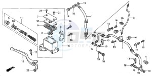 TRX350FM FOURTRAX 350 4X4ES drawing FR. BRAKE MASTER CYLINDER