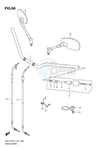 GSF1250 (E21) Bandit drawing HANDLEBAR