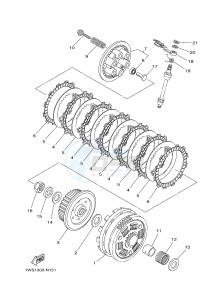 MT07 700 (1WS5) drawing CLUTCH