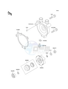 KSF 250 A [MOJAVE 250] (A10-A14) [MOJAVE 250] drawing WATER PUMP