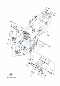 MWS125-C TRICITY 125 (BU5F) drawing FRAME