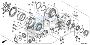 VFR1200FF VFR1200F UK - (E) drawing FINAL DRIVEN GEAR