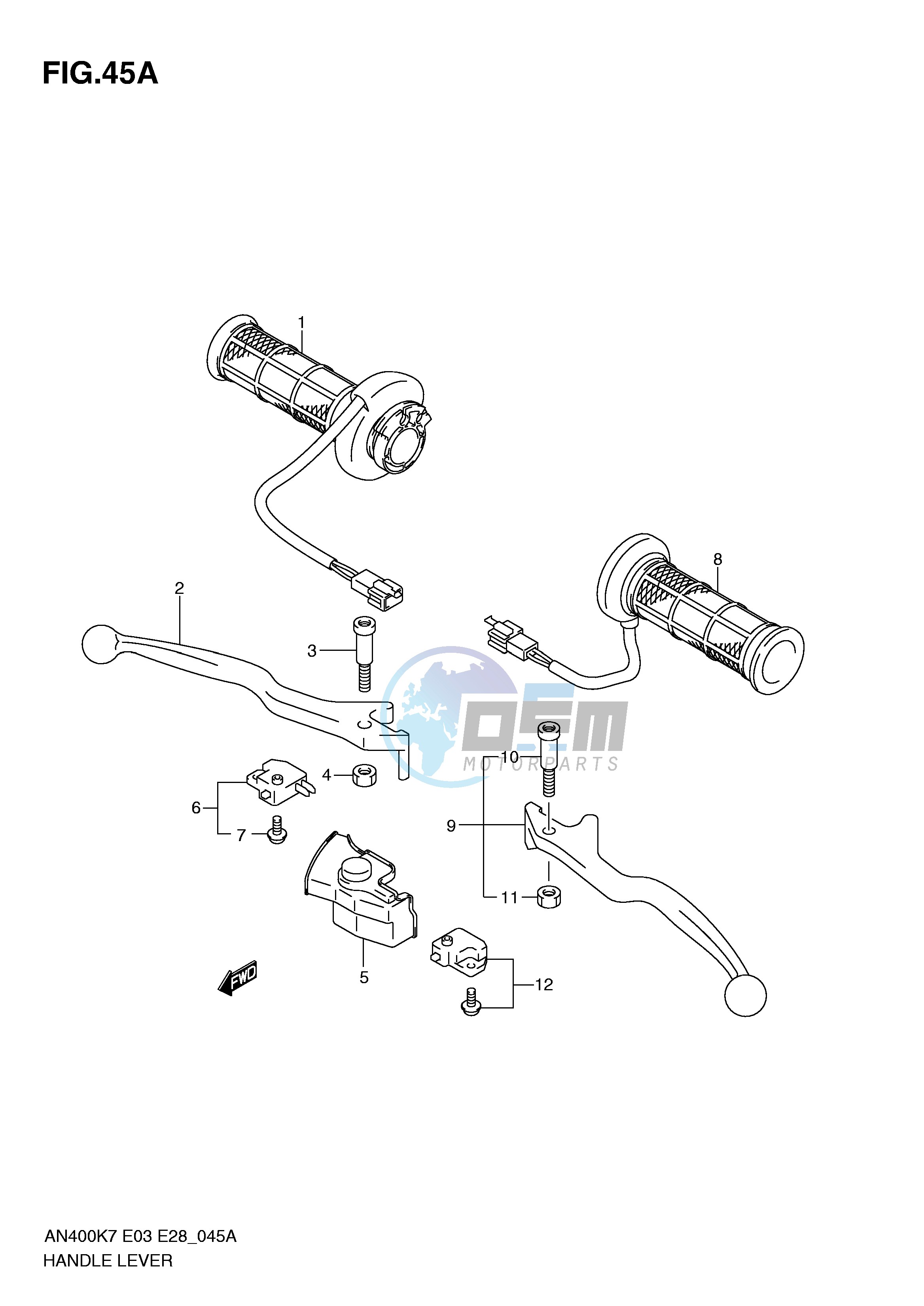 HANDLE LEVER (AN400ZA)