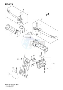 AN650 (E3-E28) Burgman drawing HANDLE LEVER (AN650K9 AK9 AL0 E3,E33)