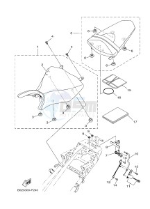 YZF-R3A 321 R3 (B02B B02C) drawing SEAT