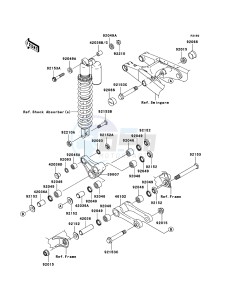 KX250 KX250R6F EU drawing Suspension