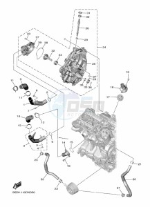 YZF690 YZF-R7 (BEB4) drawing WATER PUMP