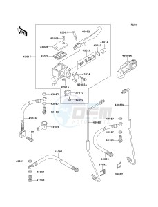 KLF 300 C [BAYOU 300 4X4] (C15-C17 C17 CAN ONLY) [BAYOU 300 4X4] drawing FRONT MASTER CYLINDER