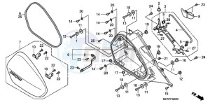 NT700VA Europe Direct - (ED) drawing R. SADDLEBAG