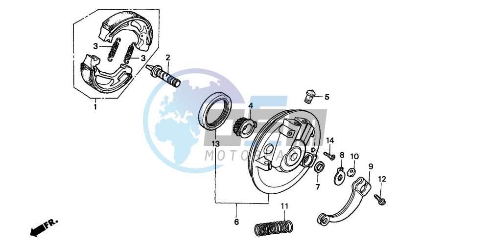 FRONT BRAKE PANEL