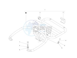 GTS 250 (EMEA, APAC) (AU, Eu, IL, J, Ri) drawing Rear luggage rack