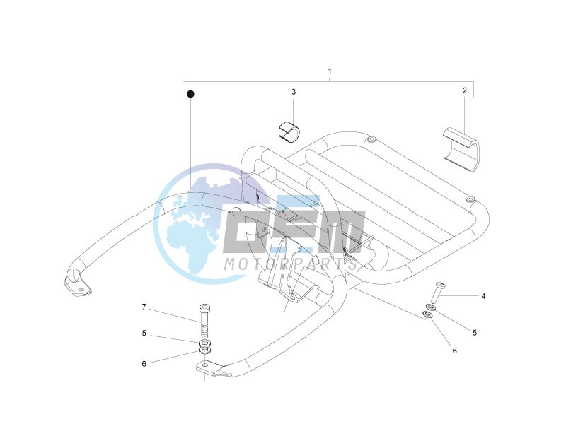 Rear luggage rack