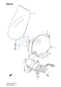 UH125 ABS BURGMAN EU drawing WIND SCREEN