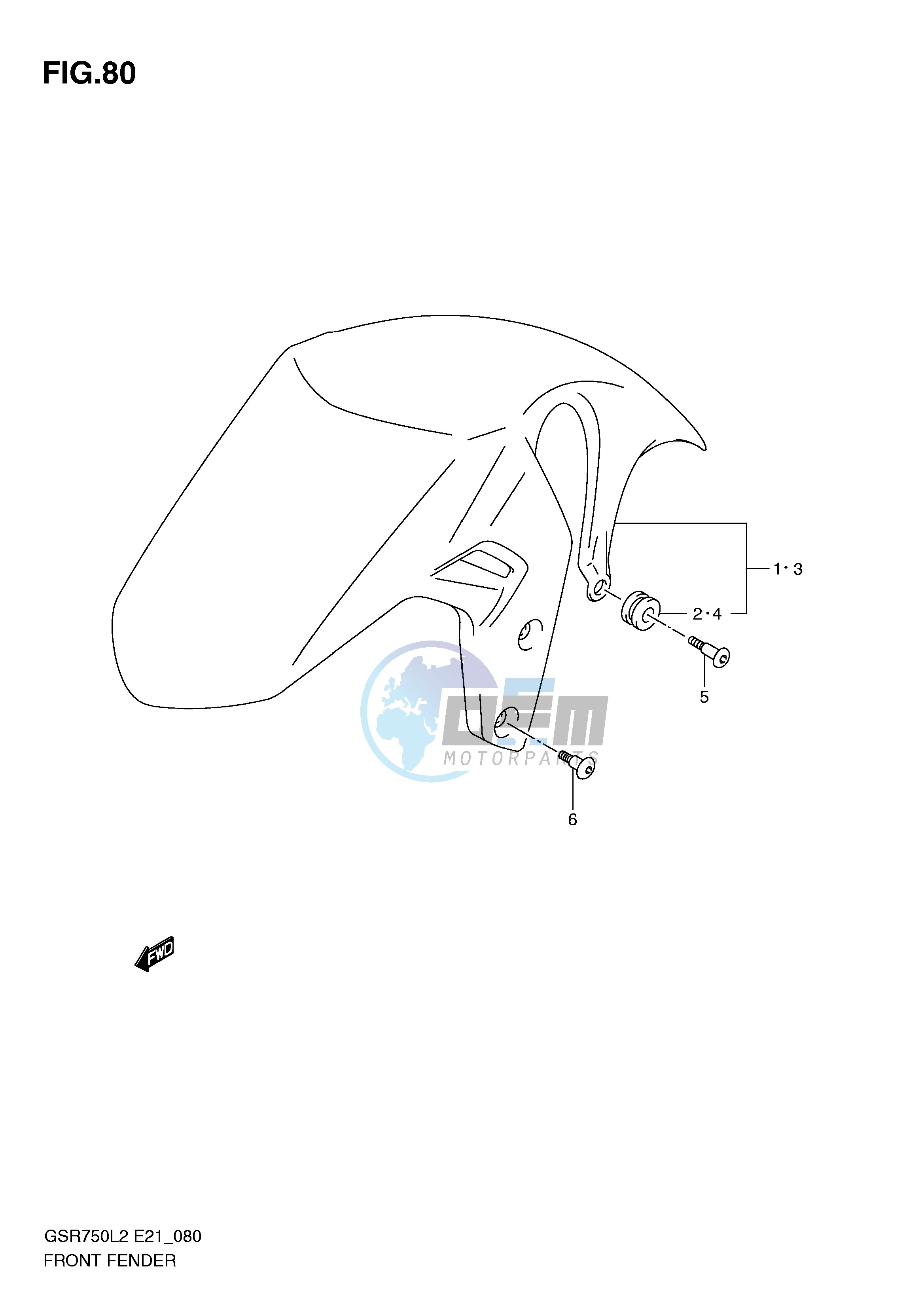 FRONT FENDER (GSR750L2 E24)