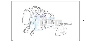 VT600CD drawing NYLON SADDLEBAG